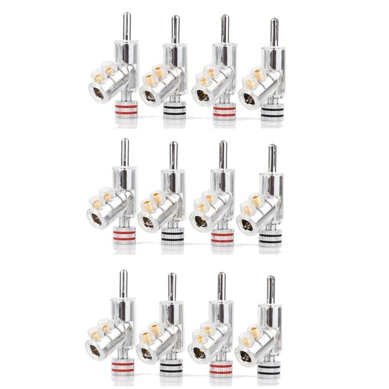 12Pcs Hi-End Rhodium Plated LOCK Speaker Cable Banana Plug Connector DIY Speaker Cable
12Pcs Hi-End Rhodium Plated LOCK Speaker Cable Banana Plug Connector DIY Speaker Cable