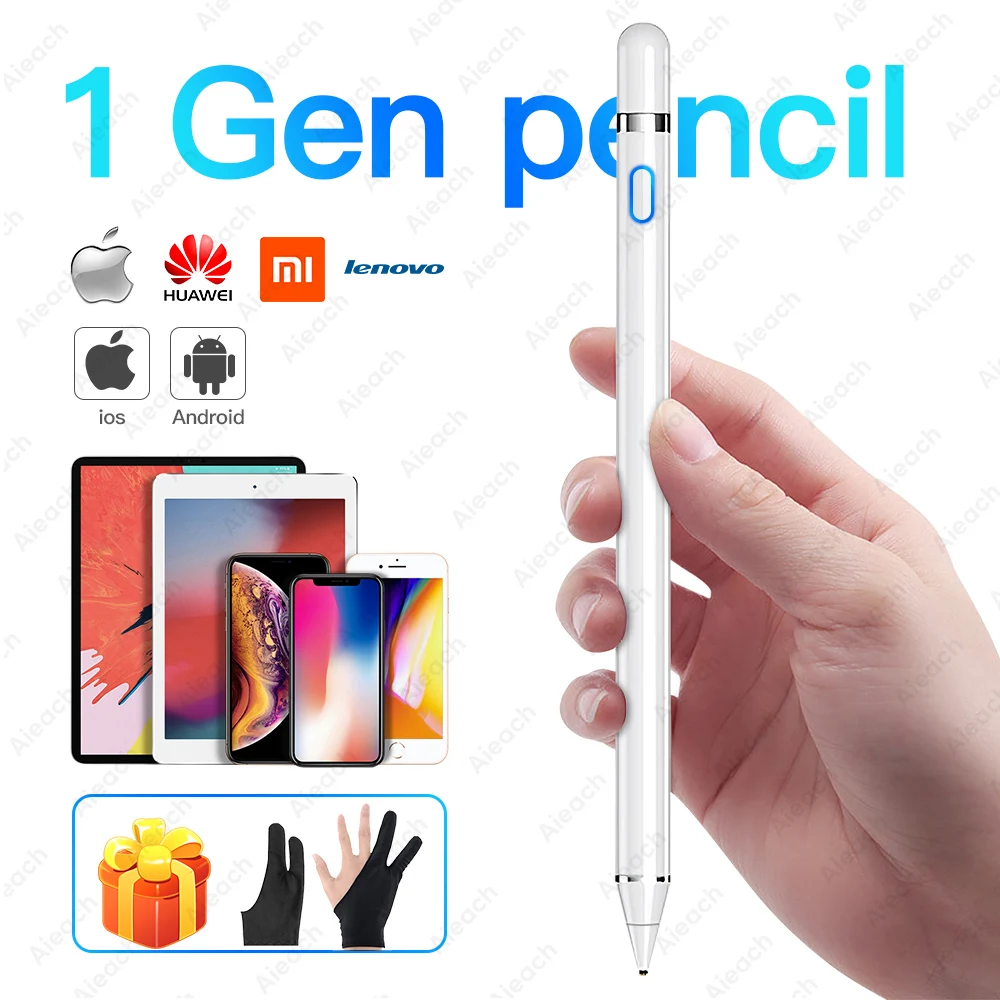 Touch Pen для стилуса Apple Pencil на iPad, iPhone 6 7 8 Plus X XS 11 Pro Max, Samsung, Huawei, Xiaomi, OPPO, Vivo смартфонов и планшетов.