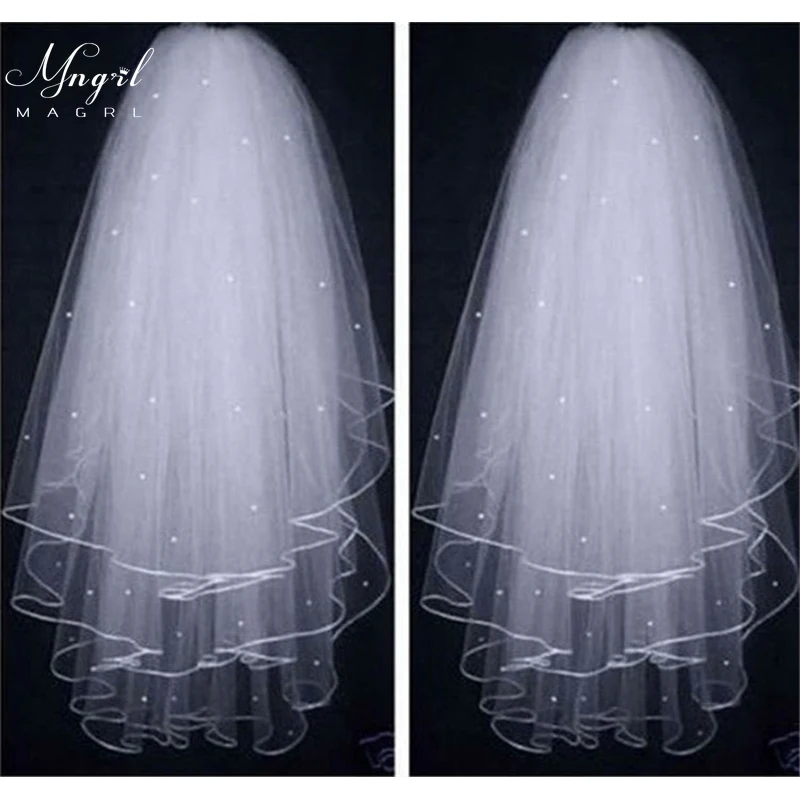 MNGRL Wedding Accessories, Bridal Veil, Retro, New Three-layer Veil, Pearl Decoration 60-80cm Two-color Long Veil
MNGRL Wedding Accessories, Bridal Veil, Retro, New Three-layer Veil, Pearl Decoration 60-80cm Two-color Long Veil