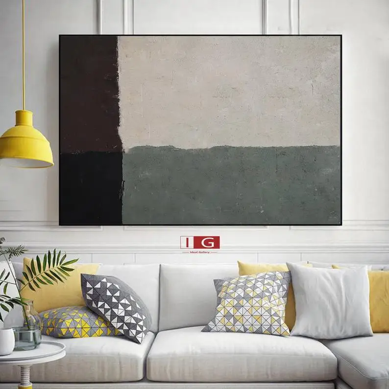 Большая абстрактная живопись, Минималистичная живопись, современное настенное искусство, белое и зеленое искусство, коричневое полотно дл...
Большая абстрактная живопись, Минималистичная живопись, современное настенное искусство, белое и зеленое искусство, коричневое полотно дл...