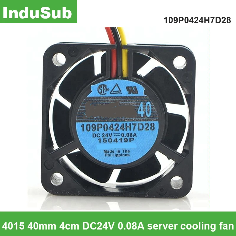 109P0424H7D28 4015, 40 мм, 4 см, постоянный ток 24 В, 0,08 A, вентилятор охлаждения сервера
109P0424H7D28 4015, 40 мм, 4 см, постоянный ток 24 В, 0,08 A, вентилятор охлаждения сервера