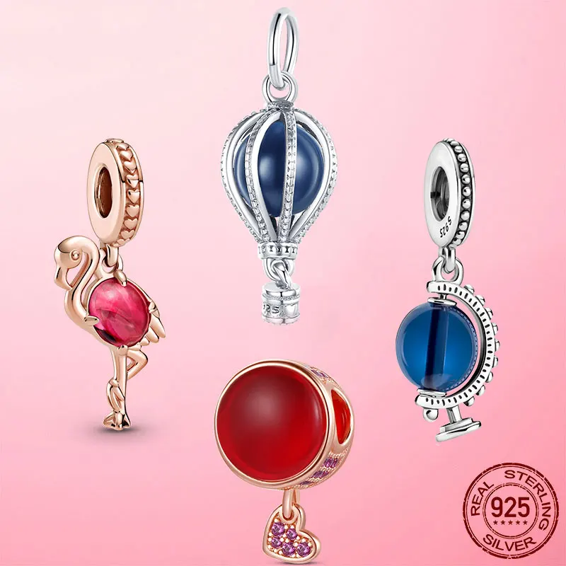 Genuine 925 Sterling Silver Blue Globe Hanging Bead Pendant Fits Original Pandora Bracelet Ladies Fashion Zircon Making Jewelry
Genuine 925 Sterling Silver Blue Globe Hanging Bead Pendant Fits Original Pandora Bracelet Ladies Fashion Zircon Making Jewelry
