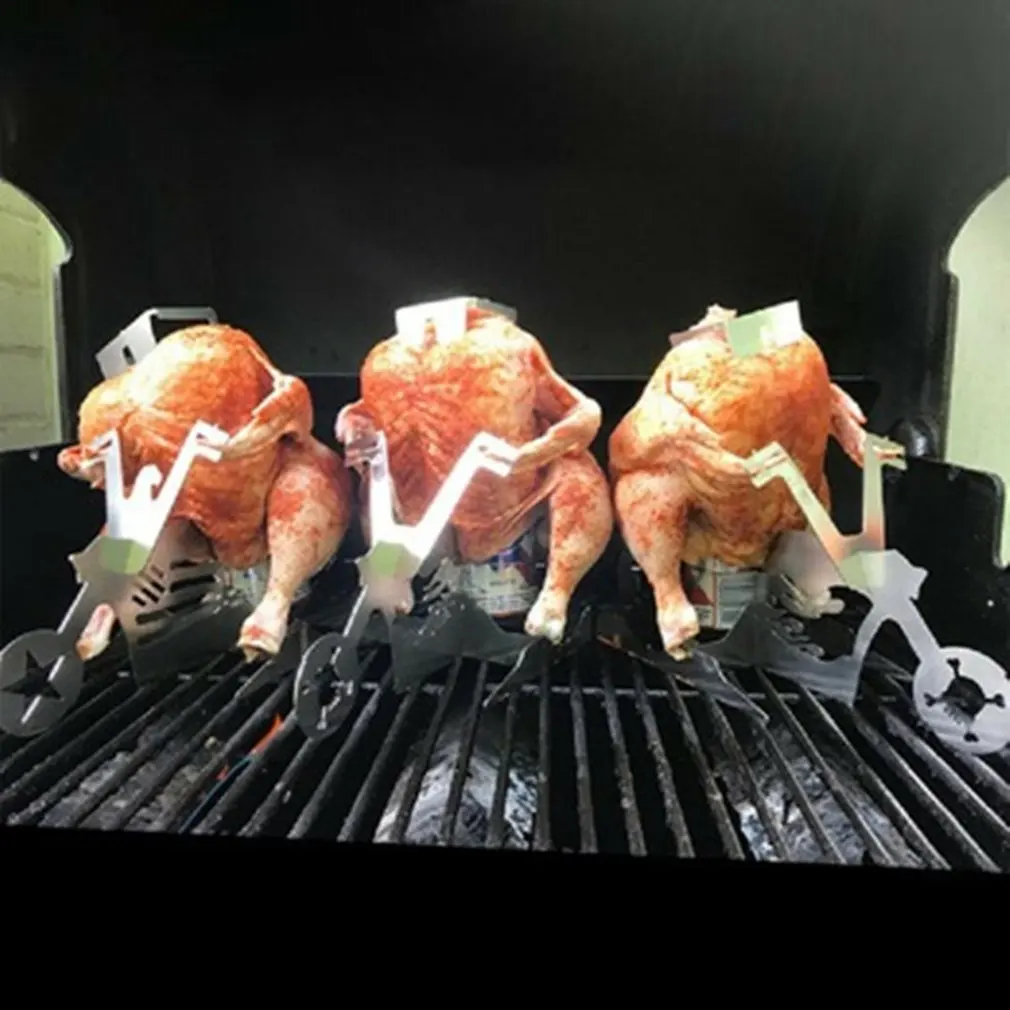BBQ Roast Chicken Rack Outdoor Personality American Motorcycle Stainless Steel Rack Tools Picnic Fun Barbecue Rack 
BBQ Roast Chicken Rack Outdoor Personality American Motorcycle Stainless Steel Rack Tools Picnic Fun Barbecue Rack
