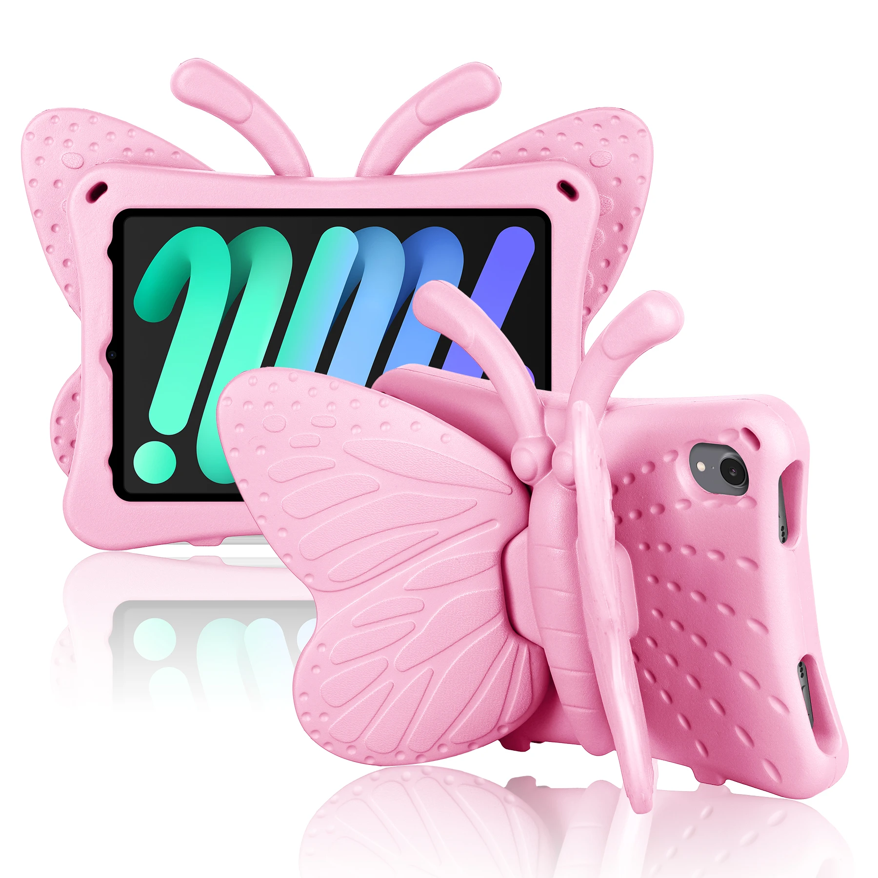 Case for iPad Mini 6 with Kickstand Kid Gift Shockproof Kid-proof Non-toxic 3D Cartoon EVA Foam Butterfly Stand Tablet Cover
Case for iPad Mini 6 with Kickstand Kid Gift Shockproof Kid-proof Non-toxic 3D Cartoon EVA Foam Butterfly Stand Tablet Cover