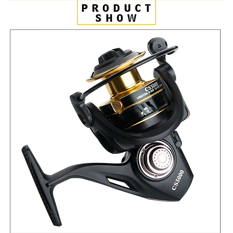 High Quality 13kg Max Drag Gapless reel spinning-in spinning reel sea pole fishing reel 5.0:1Sea Fishing Wheel Metal High Speed
High Quality 13kg Max Drag Gapless reel spinning-in spinning reel sea pole fishing reel 5.0:1Sea Fishing Wheel Metal High Speed
