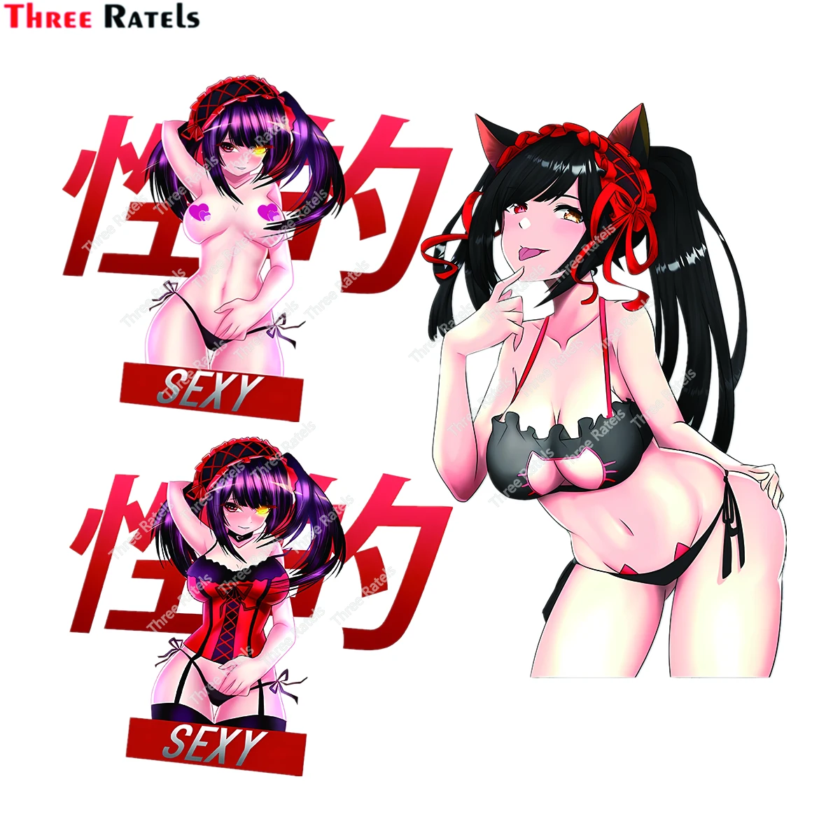 Three Ratels E628 Kurumi Sexy Kiss Cuts Out Car Stickers Vinyl Sunscreen Car Accessories Graphics Anime Decal Decoration
Three Ratels E628 Kurumi Sexy Kiss Cuts Out Car Stickers Vinyl Sunscreen Car Accessories Graphics Anime Decal Decoration
