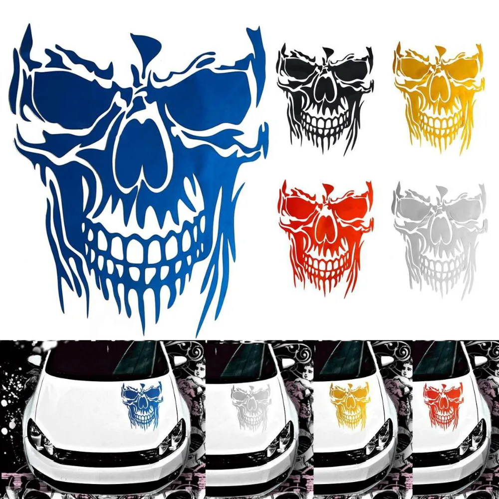 Reflective Skull Car Stickers 1pc Car Stickers Large Size 23x29.5cm 3d Sticker Car Decoration Sticker Door Window Car Decal
Reflective Skull Car Stickers 1pc Car Stickers Large Size 23x29.5cm 3d Sticker Car Decoration Sticker Door Window Car Decal