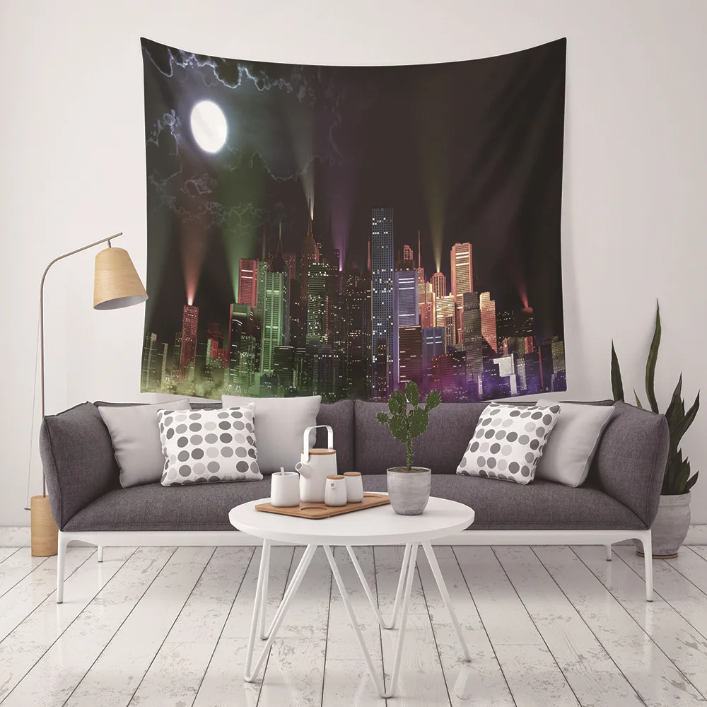 Yaapeet 1pc Polyester Night View Wall Tapestry Dining-room City Pattern Hanging Tapestry High-quality Fashion Printed Wall Decor
Yaapeet 1pc Polyester Night View Wall Tapestry Dining-room City Pattern Hanging Tapestry High-quality Fashion Printed Wall Decor