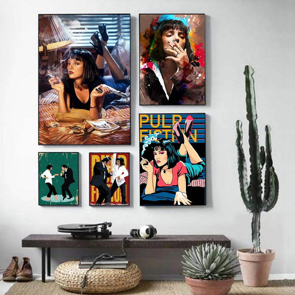 Quentin Classic Black Comedy Movie Pulp Fiction Cartoon Posters and Prints Dancer Picture on Canvas Wall Art Painting Decoration
Quentin Classic Black Comedy Movie Pulp Fiction Cartoon Posters and Prints Dancer Picture on Canvas Wall Art Painting Decoration