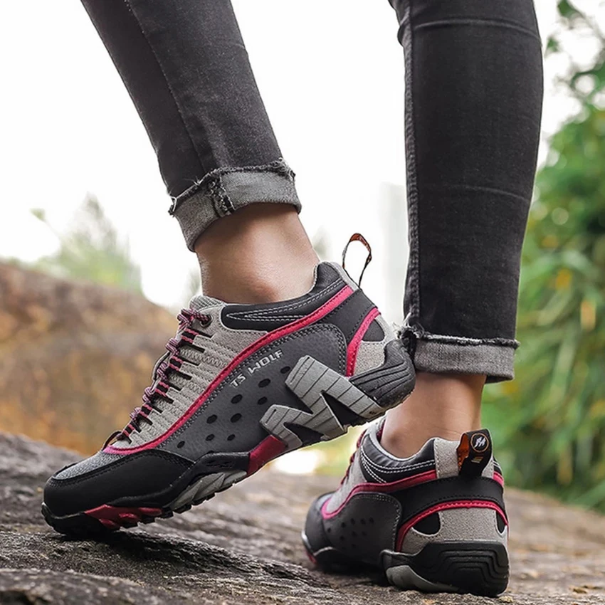Outdoor Lover Trekking Shoes Men Waterproof Hiking Shoes Mountain Boots Genuine Leather Woodland Hunting Tactical Shoes
Outdoor Lover Trekking Shoes Men Waterproof Hiking Shoes Mountain Boots Genuine Leather Woodland Hunting Tactical Shoes