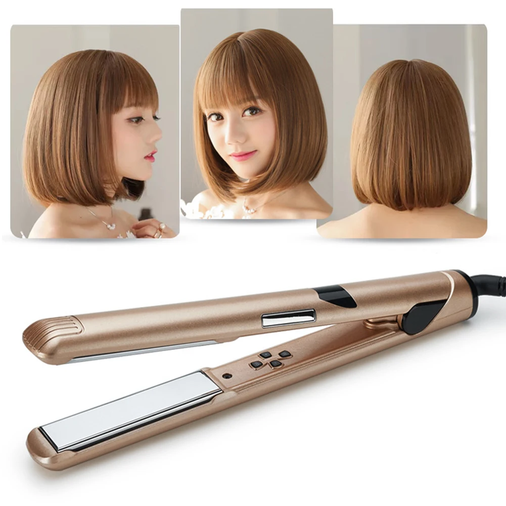 

Hairdressing Ceramic Flat Curling Rod Blow Brush Hairdressing Styling Straightener Curler Rod Styling Tool