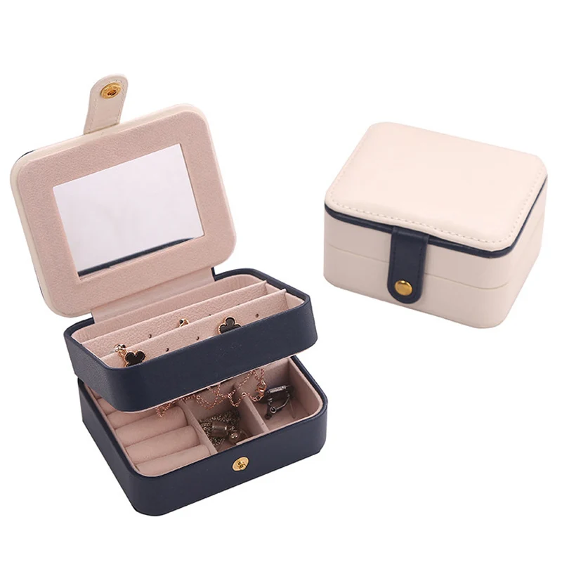New Jewelry Box Double Layer Portable Organizer Ring Travel Watch Leather Display Storage Case For Earrings Necklace
New Jewelry Box Double Layer Portable Organizer Ring Travel Watch Leather Display Storage Case For Earrings Necklace