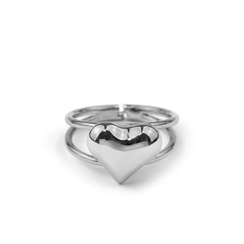 MrZMsZ Luxury Smooth Heart Shape Rings For Women Open Ring Adjustable 2021 Trendy Jewelry Lovers Birthday Gift Accessories
MrZMsZ Luxury Smooth Heart Shape Rings For Women Open Ring Adjustable 2021 Trendy Jewelry Lovers Birthday Gift Accessories