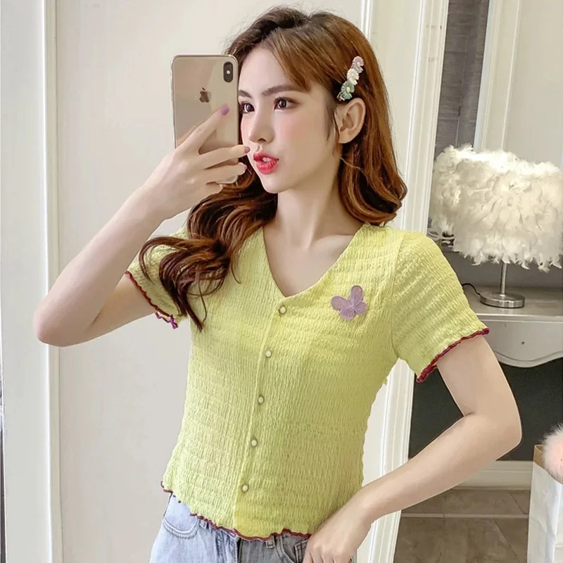 Women Cotton Fashion Cotton Ladies Tee Shirt Short Sleeve green Tops Tee Shirt
Women Cotton Fashion Cotton Ladies Tee Shirt Short Sleeve green Tops Tee Shirt