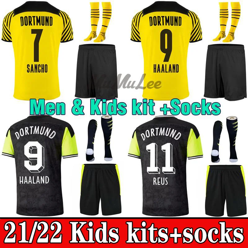 HAALAND New Adults kit Kids kit 21 22 Dortmund Borussia boy Shirt REUS BELLINGHAM SANCHO HUMMELS 2021 2022 Child suit+sock
HAALAND New Adults kit Kids kit 21 22 Dortmund Borussia boy Shirt REUS BELLINGHAM SANCHO HUMMELS 2021 2022 Child suit+sock