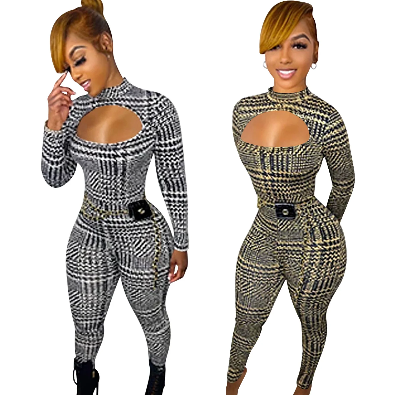 Zoctuo Jumpsuits Rompers For Women Wrap Chest Club Party Jumpsuit One Piece Sexy Hole Long Sleeve Romper High Street Going Out
Zoctuo Jumpsuits Rompers For Women Wrap Chest Club Party Jumpsuit One Piece Sexy Hole Long Sleeve Romper High Street Going Out
