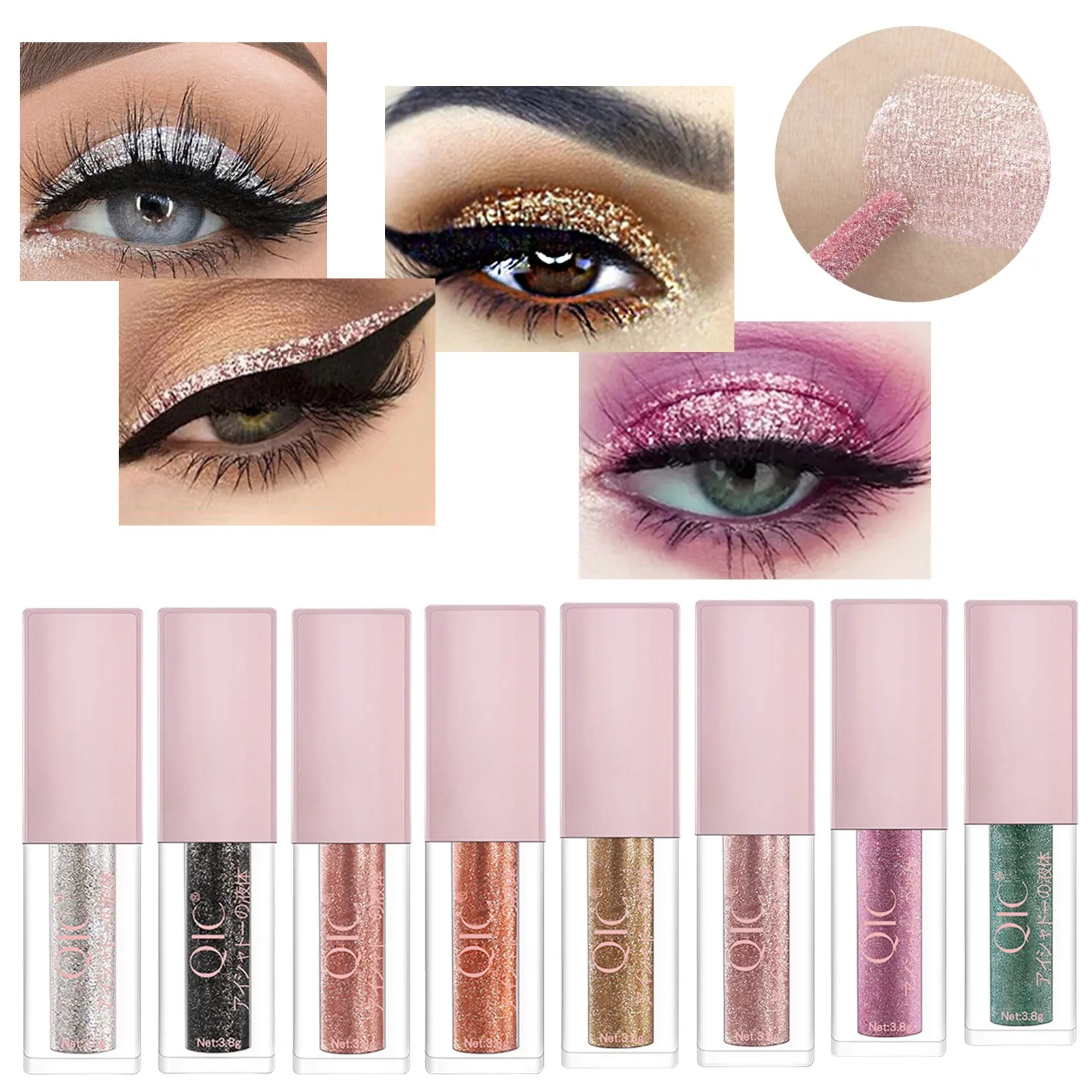 QIC Color Liquid Eyeshadow Pearly Waterproof Enduring Popular Shiny Liquid Eyeshadow 3.8ML Portable Makeup Fashion Enlarged Eyes
QIC Color Liquid Eyeshadow Pearly Waterproof Enduring Popular Shiny Liquid Eyeshadow 3.8ML Portable Makeup Fashion Enlarged Eyes