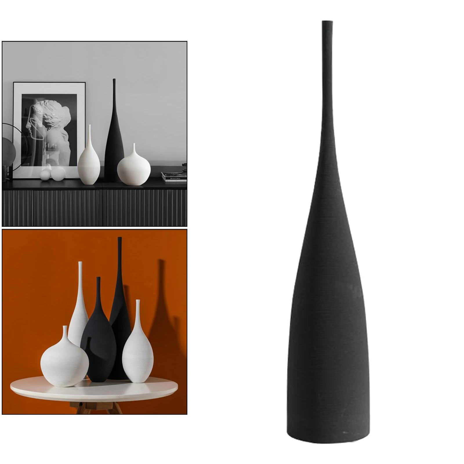 Flower Vase Modern Art Zen Flower Holder Ornaments Bud Vase Centerpiece