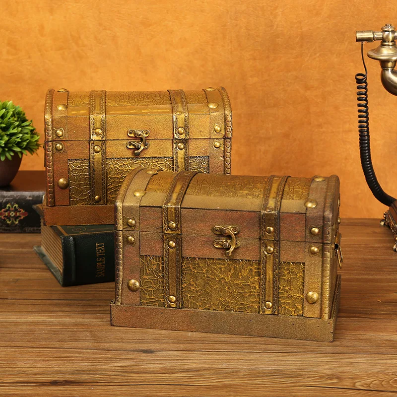 New wooden gold treasure box antique wooden box shooting props foreign trade pirate box gift decoration box
New wooden gold treasure box antique wooden box shooting props foreign trade pirate box gift decoration box