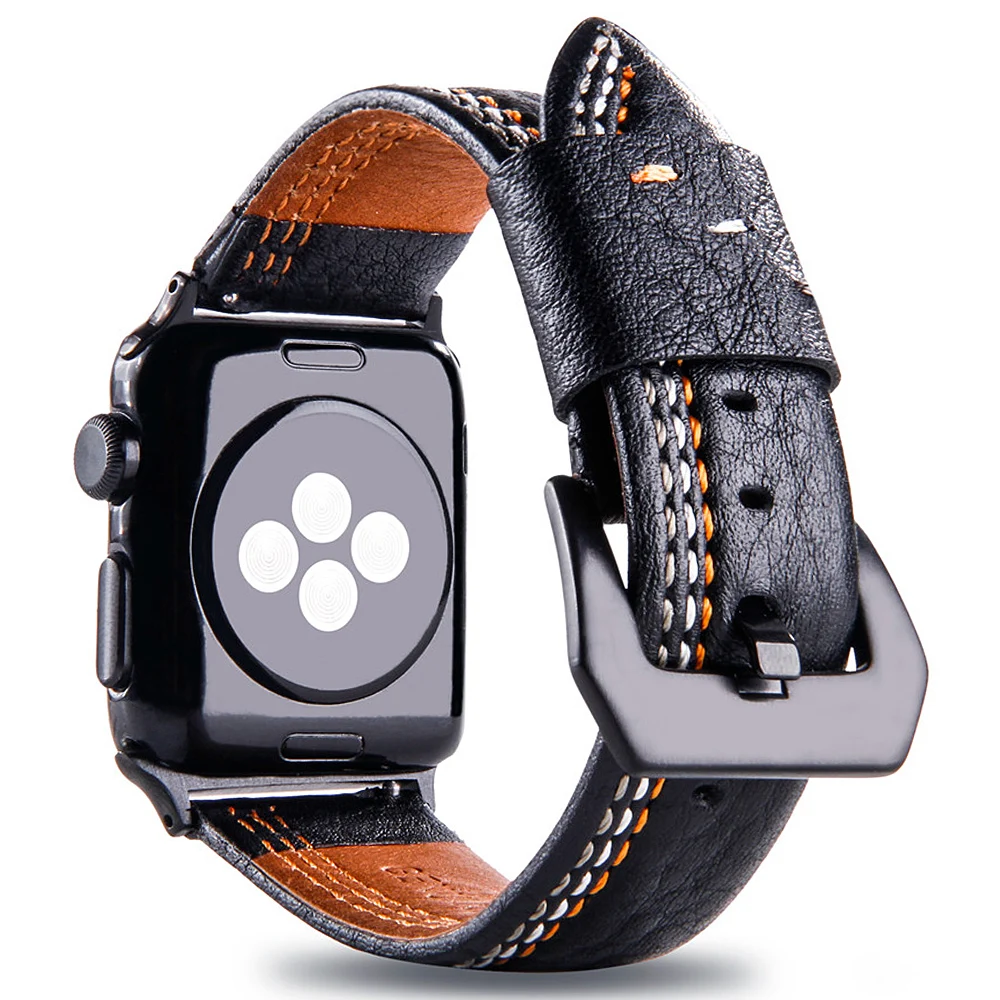 Genuine Leather Band Suture Bracelet for Apple Watch 4 40mm 44mm Series 5 4 3 2 Watchband iwatch Replacement Strap 38mm 42mm
Genuine Leather Band Suture Bracelet for Apple Watch 4 40mm 44mm Series 5 4 3 2 Watchband iwatch Replacement Strap 38mm 42mm