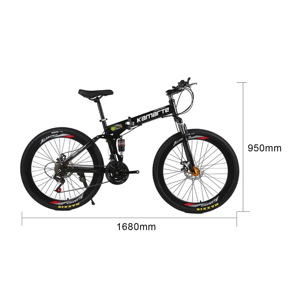 26 Inch Comfortable Folding Mountain Bike High Strength Shockproof 21 Speed Double Disc Braker Bike Bicycle MTB
26 Inch Comfortable Folding Mountain Bike High Strength Shockproof 21 Speed Double Disc Braker Bike Bicycle MTB