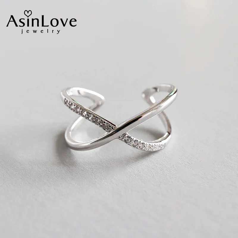 AsinLove Real 925 Sterling Silver Ring Creative Micro Drilled X Shape Openings Rings for Women Jewelry Fashion 2021 Trend New
AsinLove Real 925 Sterling Silver Ring Creative Micro Drilled X Shape Openings Rings for Women Jewelry Fashion 2021 Trend New