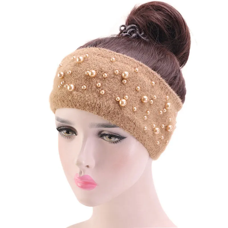 New Winter Warmer Ear Knitted Headbands for Womens Inmitate Pearl Headwear For Girls Solid Turban Hair Band Head Warp Female
New Winter Warmer Ear Knitted Headbands for Womens Inmitate Pearl Headwear For Girls Solid Turban Hair Band Head Warp Female