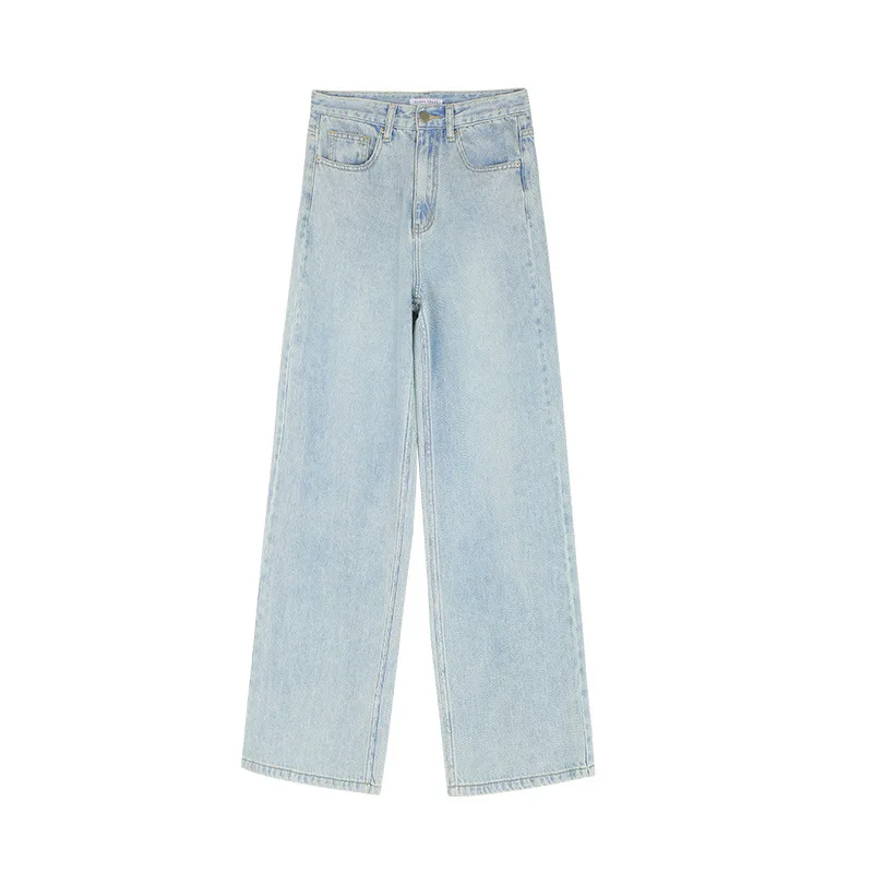 2021 Spring New Distressed Retro Light Blue Women's Jeans High Waist Slimming Straight Pants
2021 Spring New Distressed Retro Light Blue Women's Jeans High Waist Slimming Straight Pants