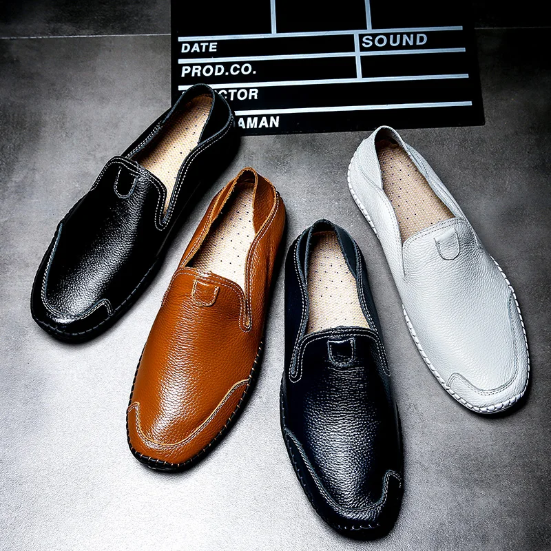 Hot Sale Genuine Leather Casual Men Shoes Light Loafers Fashion Driving Shoes Soft Moccasins Breathable Man Flats Big Size 38-47
Hot Sale Genuine Leather Casual Men Shoes Light Loafers Fashion Driving Shoes Soft Moccasins Breathable Man Flats Big Size 38-47
