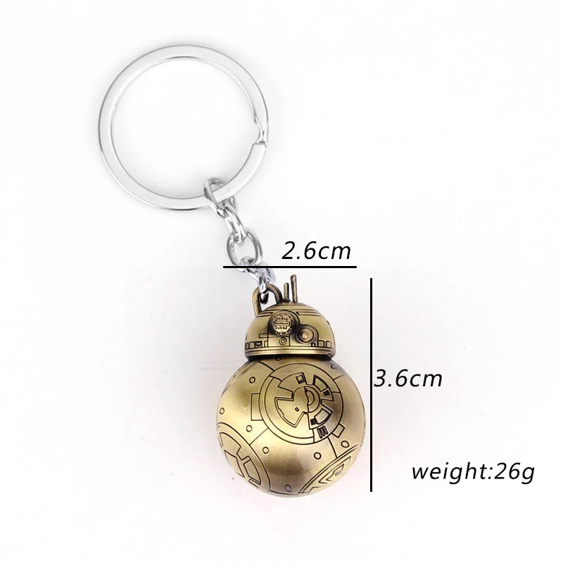 ZXMJ Spherical Robot BB Keychain Movie periphery Star Wars: The Force Awakens fashion Keyring Pendant for Men Kids Gift Child
ZXMJ Spherical Robot BB Keychain Movie periphery Star Wars: The Force Awakens fashion Keyring Pendant for Men Kids Gift Child