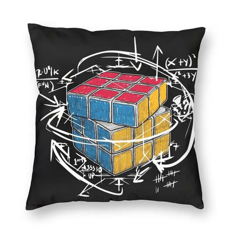 

Math Teacher Graphic Cushion Cover Mathematics Science Geek Throw Pillow Case for Sofa Custom Pillowcase Home Decorative