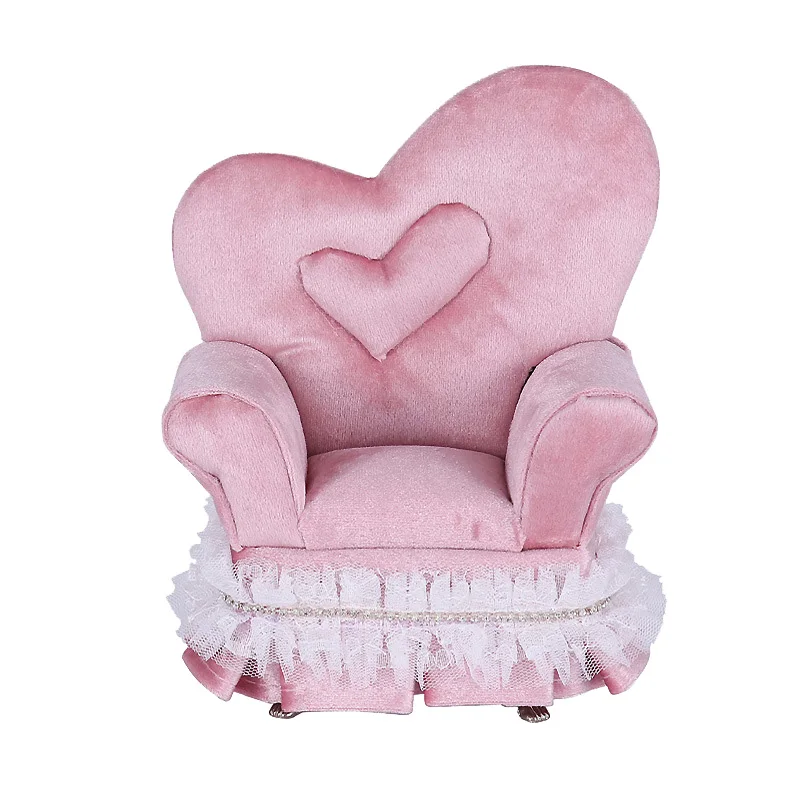 Lace Sofa Jewelry Box Storage Box Display Stand, Used for Earrings, Necklaces, Home Desktop Decoration
Lace Sofa Jewelry Box Storage Box Display Stand, Used for Earrings, Necklaces, Home Desktop Decoration