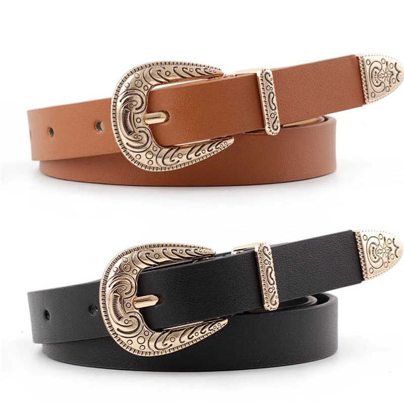 2021 Belts for Women Retro Style Buckle Design Pin Buckle Female Belts Imitation Leather PU Belts
2021 Belts for Women Retro Style Buckle Design Pin Buckle Female Belts Imitation Leather PU Belts