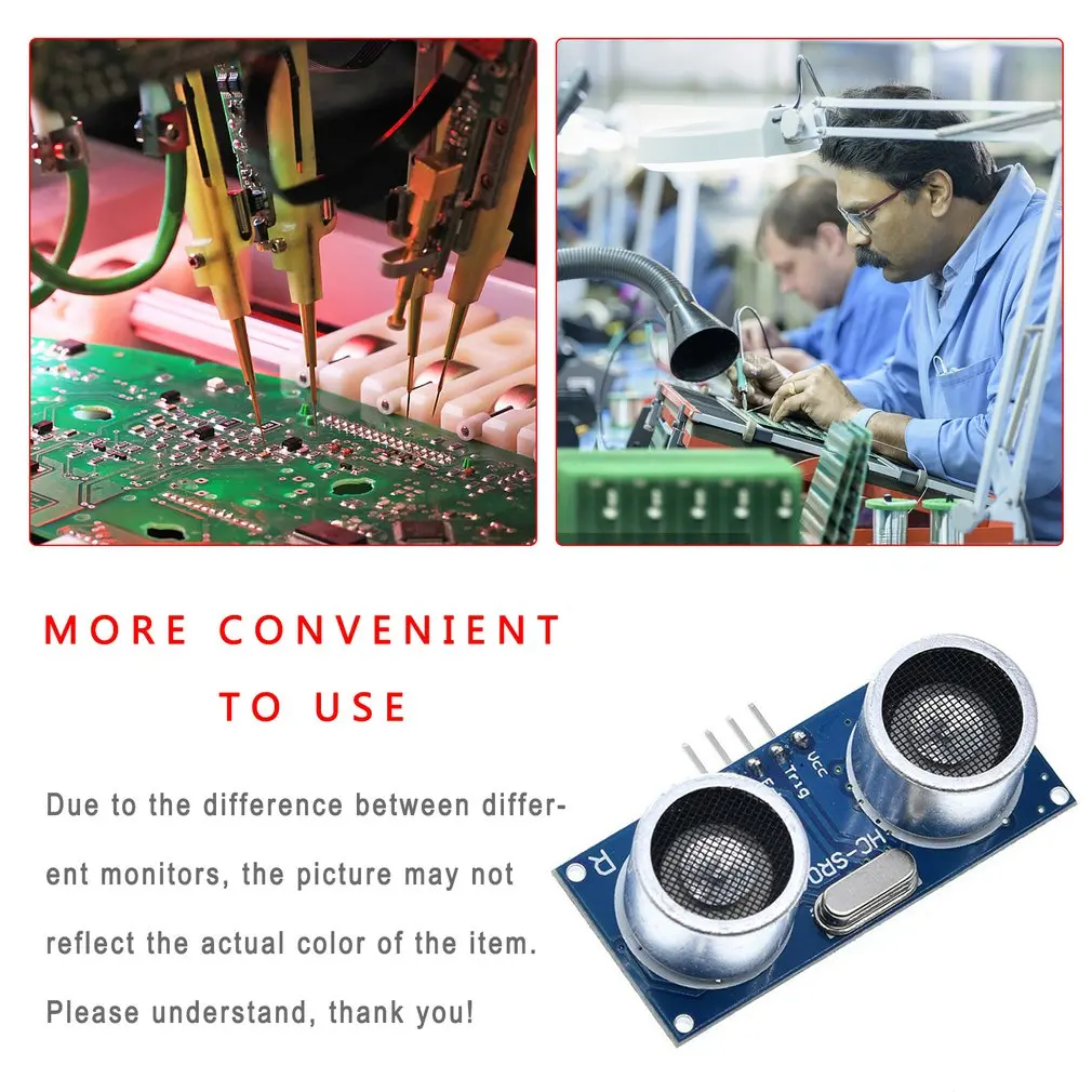 Ultrasonic Module Hc-Sr04 Distance Transducer Sensor For Robot Hc-Sr04 Ultrasonic Ranging Module
Ultrasonic Module Hc-Sr04 Distance Transducer Sensor For Robot Hc-Sr04 Ultrasonic Ranging Module