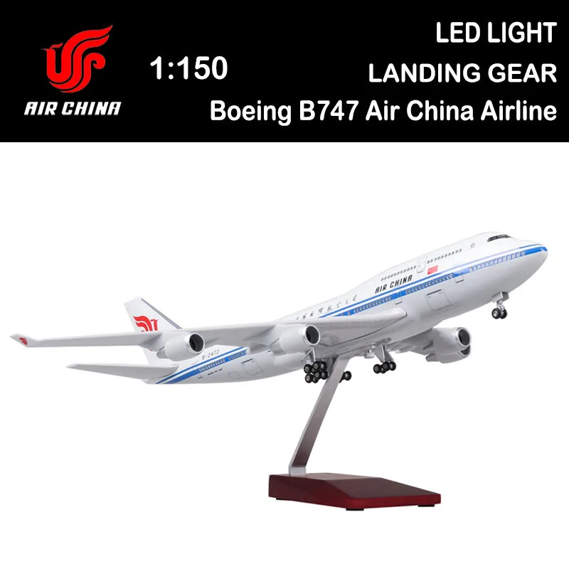 47CM 1/150 Airplane Boeing B747 Aircraft Air China Airlines Airways Model Light Diecast Plane Boys Toys Adult Airliner Display
47CM 1/150 Airplane Boeing B747 Aircraft Air China Airlines Airways Model Light Diecast Plane Boys Toys Adult Airliner Display