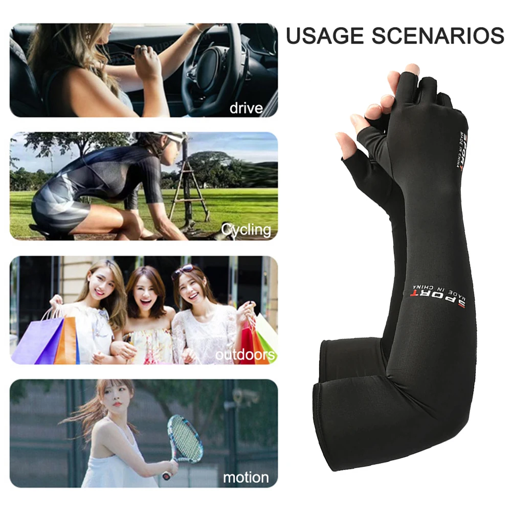 Sun UV Protection Ice Fabric Arm Unisex Half Fingers Outdoor Sports Running Cycling Five-finger Sunshade Arm Cover Equipment
Sun UV Protection Ice Fabric Arm Unisex Half Fingers Outdoor Sports Running Cycling Five-finger Sunshade Arm Cover Equipment