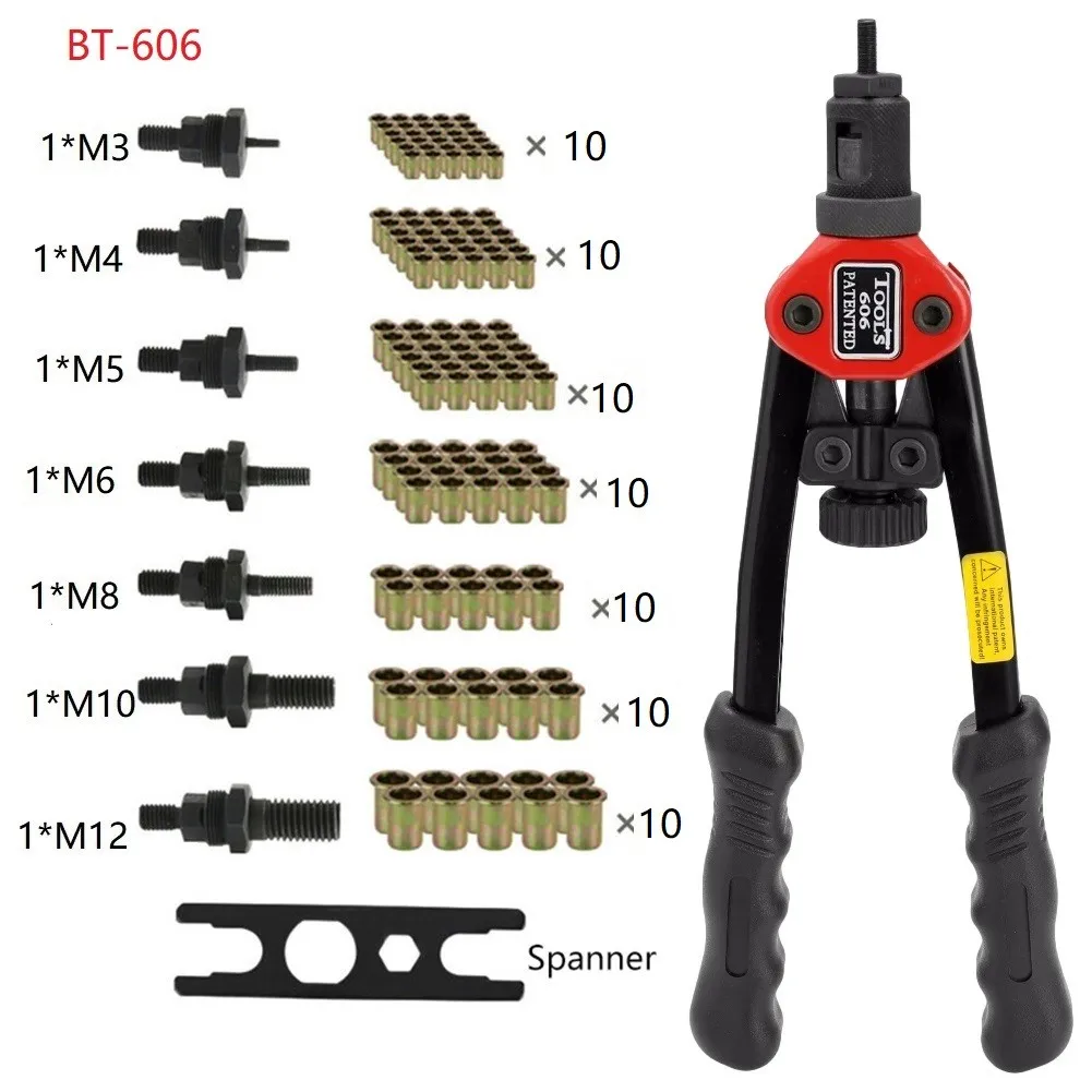 Alloy Steel Nut Rivet Tool Equipment M3- M12 Mandrels Rivet Professional Repair Set
Alloy Steel Nut Rivet Tool Equipment M3- M12 Mandrels Rivet Professional Repair Set