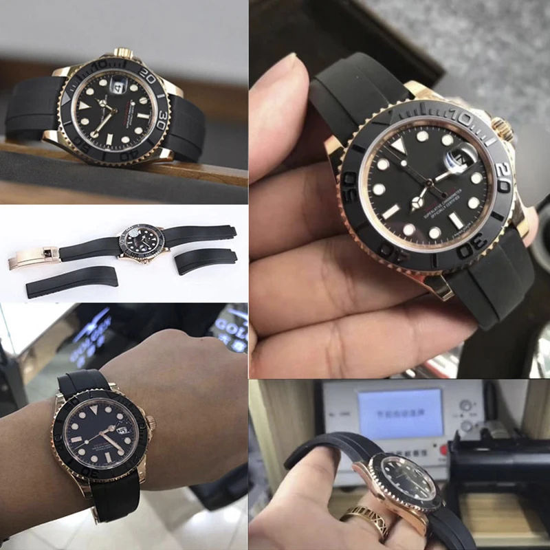 Ремешки для наручных часов Rolex DAYTONA SUBMARINER OYSTERFLEX GMT яхта-мастер аксессуары