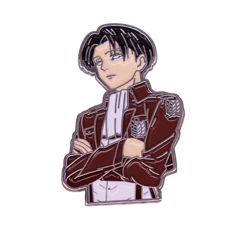 Attack on Titan Enamel Pin Captain Levi Popular Japan Anime Brooch Briefcase Cool Survey Corps Manga Badge Fans Gift Collection
Attack on Titan Enamel Pin Captain Levi Popular Japan Anime Brooch Briefcase Cool Survey Corps Manga Badge Fans Gift Collection