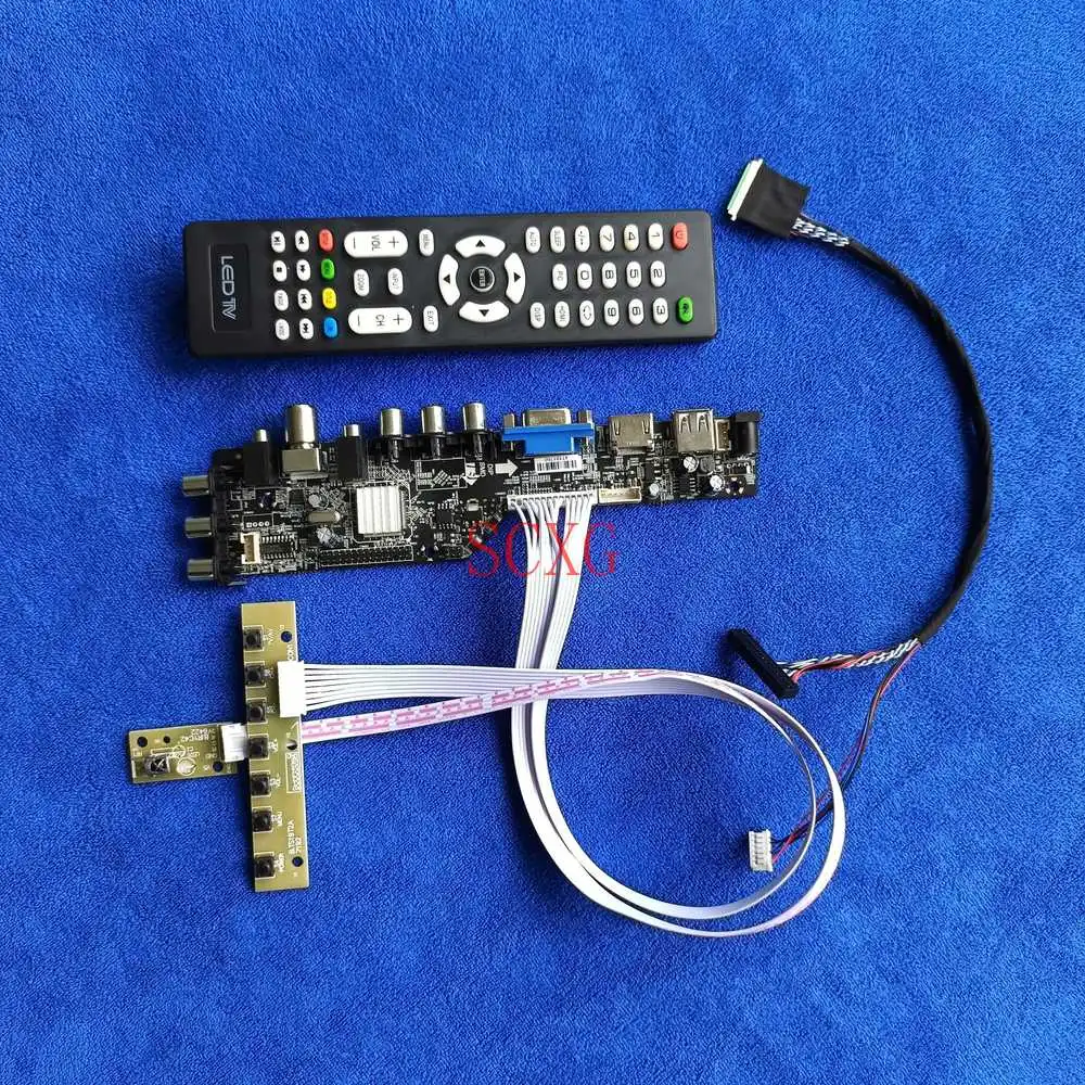 Digital LVDS 40-Pin Kit HDMI-compatible DVB VGA USB AV LED/LCD Display drive card 1366*768 For LP140WH1-TLA1/TLB1/TLC1/TLD1/TLE1
Digital LVDS 40-Pin Kit HDMI-compatible DVB VGA USB AV LED/LCD Display drive card 1366*768 For LP140WH1-TLA1/TLB1/TLC1/TLD1/TLE1