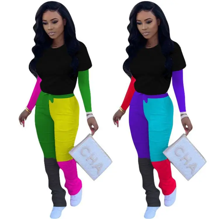 Women Two Piece Tracksuit Sets Long Sleeve Autumn T Shirt Top + Drawstring High Waist Ruched Stacked Joggers Flare Pants Suit
Women Two Piece Tracksuit Sets Long Sleeve Autumn T Shirt Top + Drawstring High Waist Ruched Stacked Joggers Flare Pants Suit