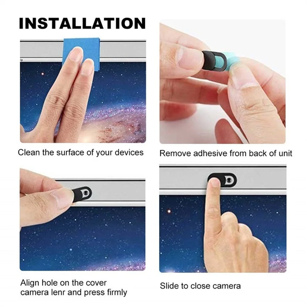 Universal Metal Webcam Cover WebCam Cover Shutter Magnet Slider Camera Cover For Laptop iPad PC Macbook Tablet Privacy Sticker
Universal Metal Webcam Cover WebCam Cover Shutter Magnet Slider Camera Cover For Laptop iPad PC Macbook Tablet Privacy Sticker
