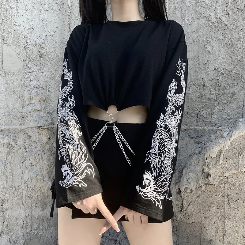 Korean Sexy Woman Punk Dress Gothic Dark Angel Lolita JSK Girl Show Waist Chain Harajuku Bad Girl Street Locomotive Girl Tops
Korean Sexy Woman Punk Dress Gothic Dark Angel Lolita JSK Girl Show Waist Chain Harajuku Bad Girl Street Locomotive Girl Tops
