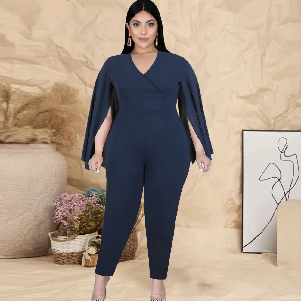 V Neck Bodysuit Plus Size 5XL Rompers Women Jumpsuit High Waist Cloak Sleeve Overalls with Pocket Evening Occasion Event Summer
V Neck Bodysuit Plus Size 5XL Rompers Women Jumpsuit High Waist Cloak Sleeve Overalls with Pocket Evening Occasion Event Summer