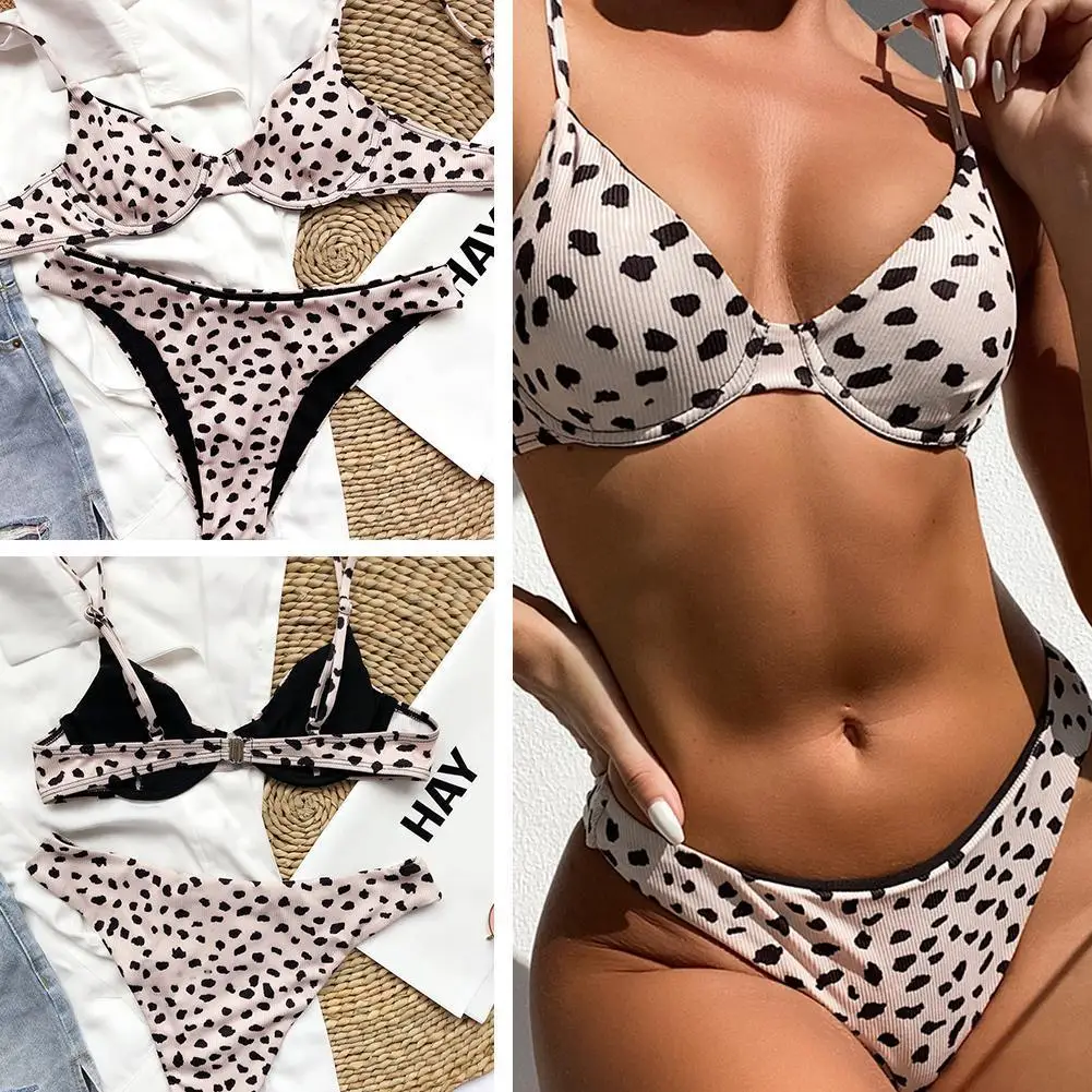 Women Print Swimsuit Beachwear Swimwear Spot Print Beach Padded Up Set Bra Bikini Two pieces Push Bikini Set
Women Print Swimsuit Beachwear Swimwear Spot Print Beach Padded Up Set Bra Bikini Two pieces Push Bikini Set