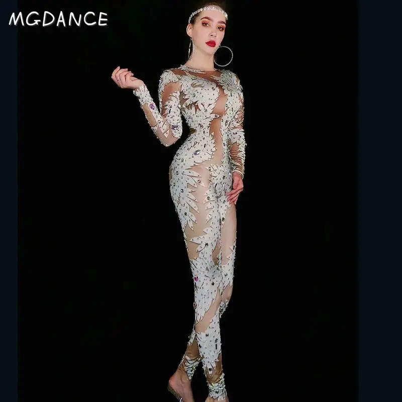 Long Sleeves Sexy Bodysuit Multi-color Rhinestones Printed Jumpsuit Women Singer Bar Stage Prom Birthday Outfit
Long Sleeves Sexy Bodysuit Multi-color Rhinestones Printed Jumpsuit Women Singer Bar Stage Prom Birthday Outfit