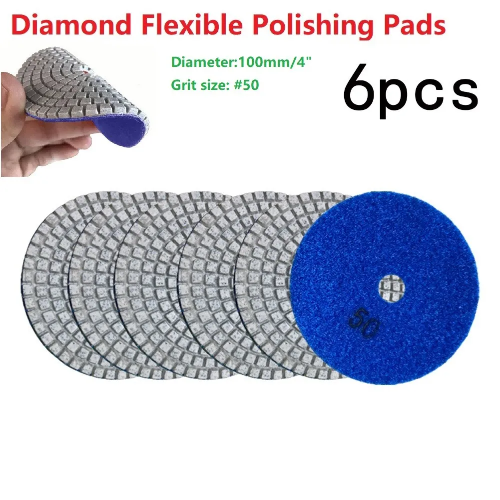 6pcs 4inch Diamond Wet Flexible Polishing Pad #50 100mm Sanding Disc For Granite Marble Flexible Resin Sanding Disc Polishing To
6pcs 4inch Diamond Wet Flexible Polishing Pad #50 100mm Sanding Disc For Granite Marble Flexible Resin Sanding Disc Polishing To