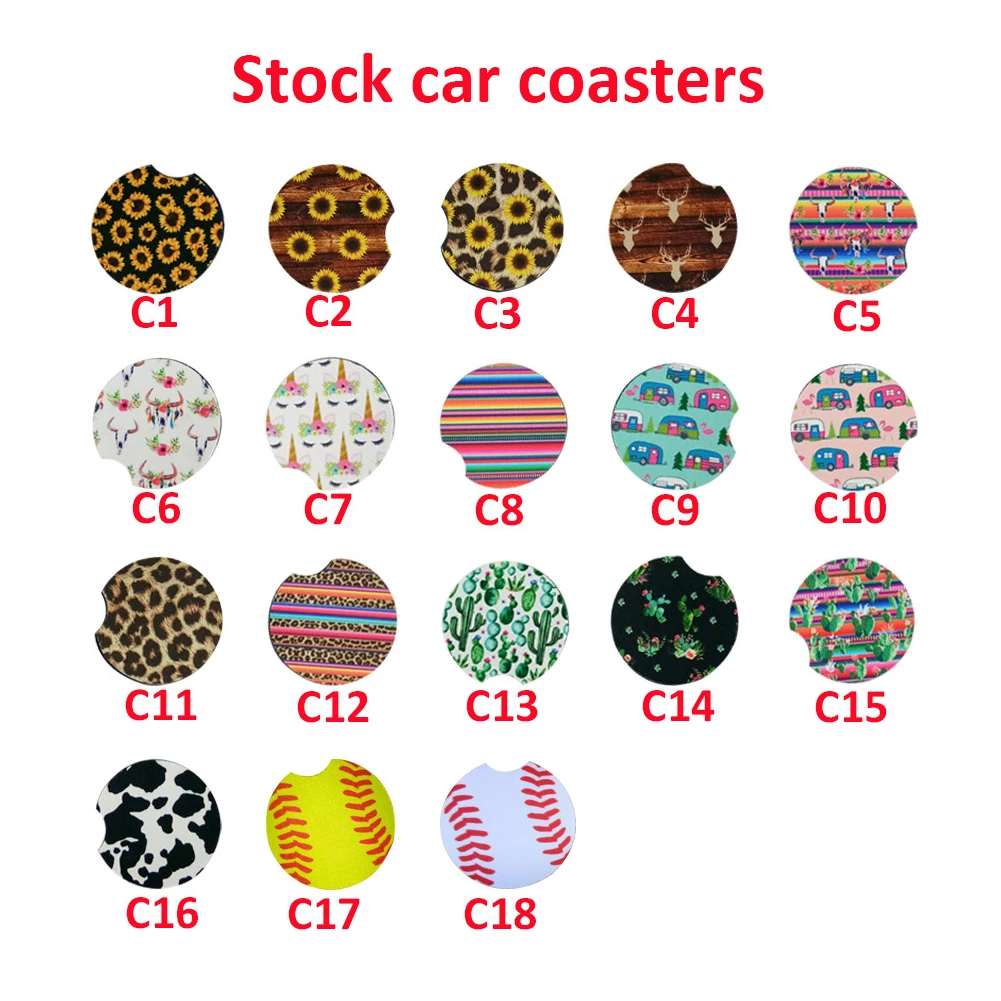 2PCS Car Coaster Water Cup Bottle Holder Neoprene Waterproof Anti Slip Pad Leopard Pattern Car Interior Decoration Coasters Sale
2PCS Car Coaster Water Cup Bottle Holder Neoprene Waterproof Anti Slip Pad Leopard Pattern Car Interior Decoration Coasters Sale