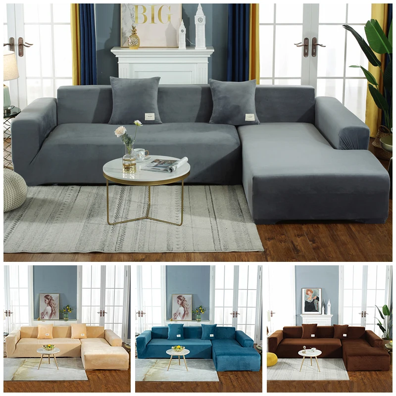 L Shaped Velvet Plush Soft Sofa Cover Elastic Furniture Couch Slipcover Living Room Stretch Couch Covers Home Hotel Dedicated
L Shaped Velvet Plush Soft Sofa Cover Elastic Furniture Couch Slipcover Living Room Stretch Couch Covers Home Hotel Dedicated