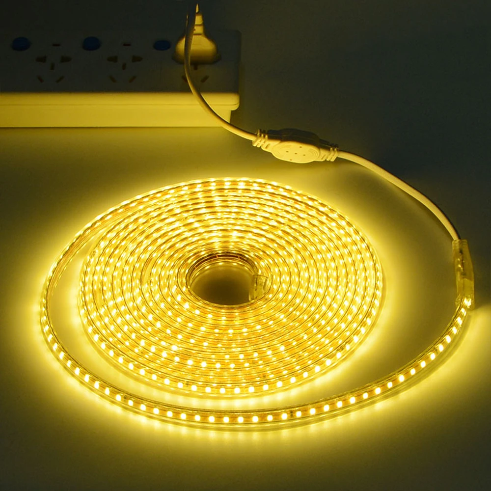 220V Dimmable LED Strip 2835 SMD Flexible Neon Tape Waterproof Kitchen Cabinet Lamp EU Power Garden Backlight Wall Decor Light
220V Dimmable LED Strip 2835 SMD Flexible Neon Tape Waterproof Kitchen Cabinet Lamp EU Power Garden Backlight Wall Decor Light